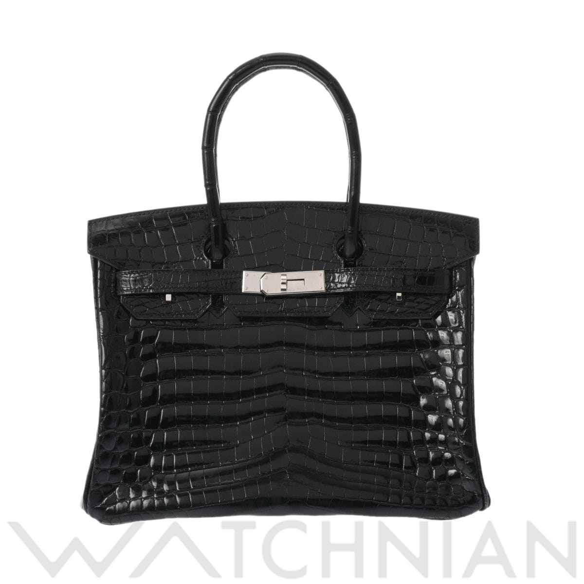 エルメス バーキン 30 ブラック/パラジウム金具 ニロティカスリセ レディース バッグ 【中古】【bag】