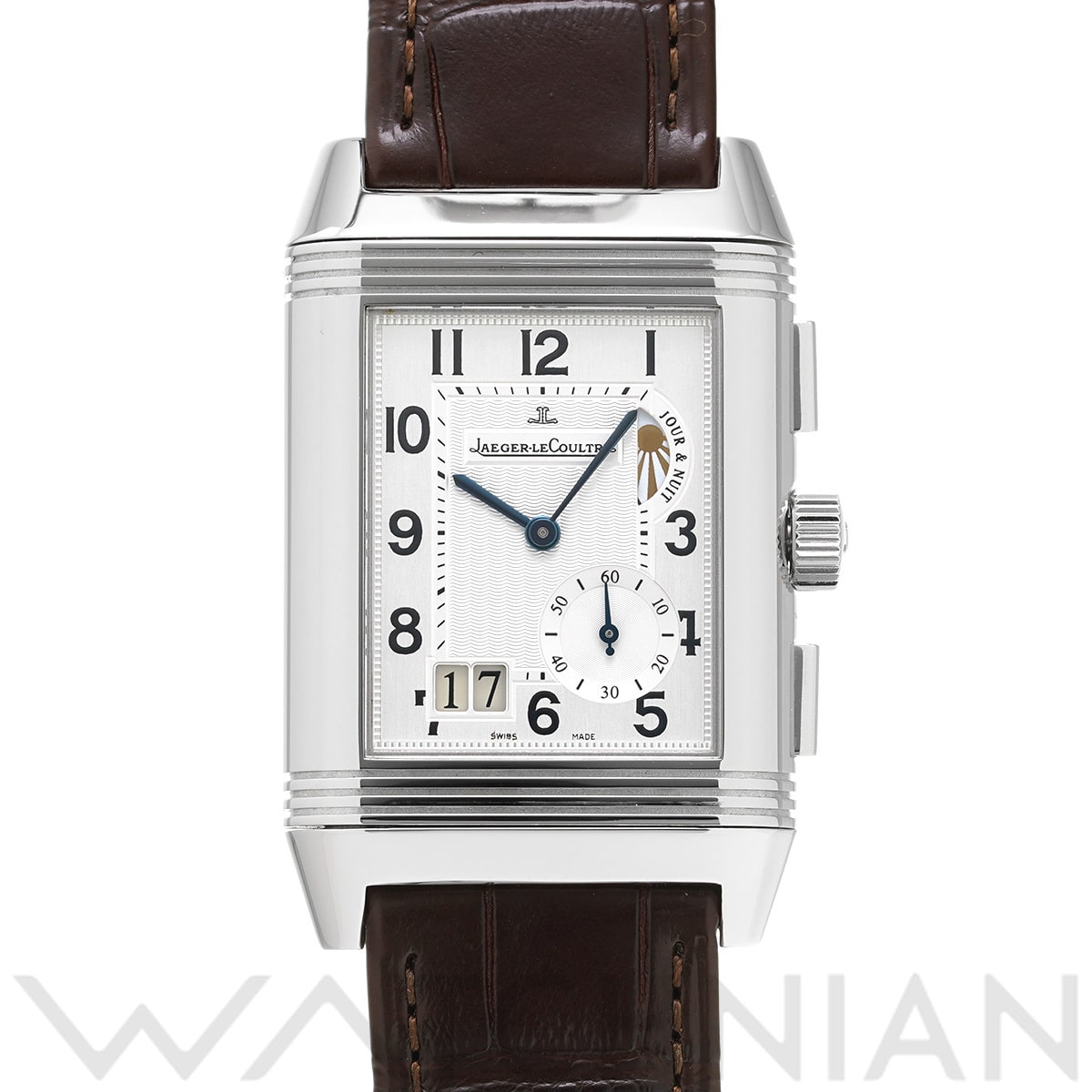 ジャガー ルクルト レベルソ グランド GMT Q3028420 シルバー/ブラック メンズ 時計 【中古】【wristwatch】
