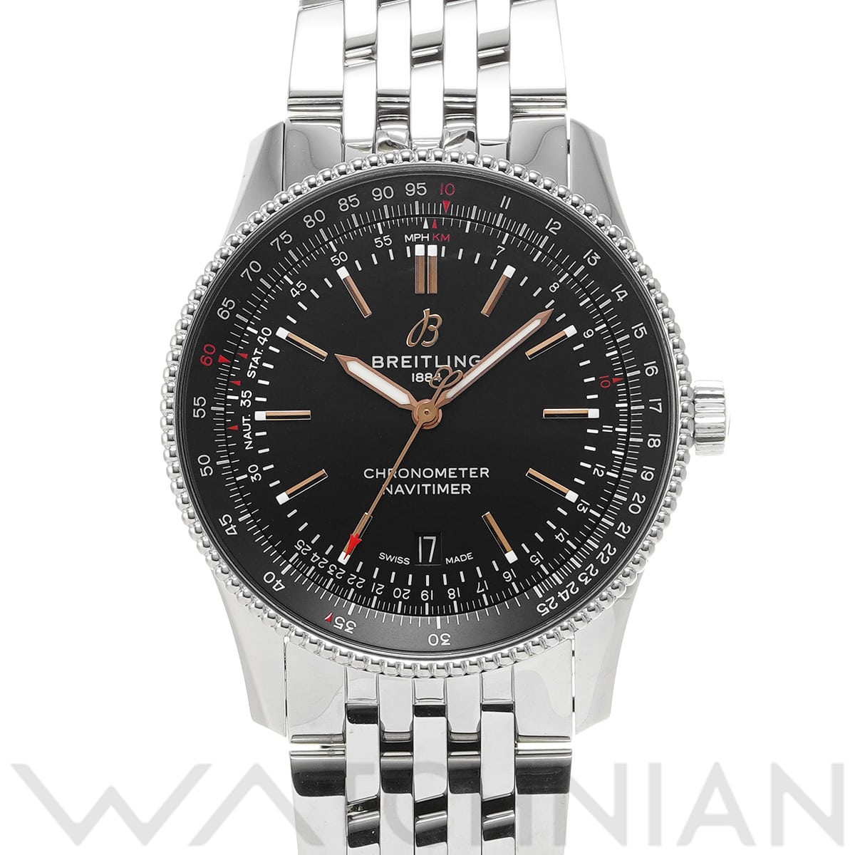 ブライトリング ナビタイマー オートマチック 41 A17326241B1A1 ブラック メンズ 時計 【中古】【wristwatch】