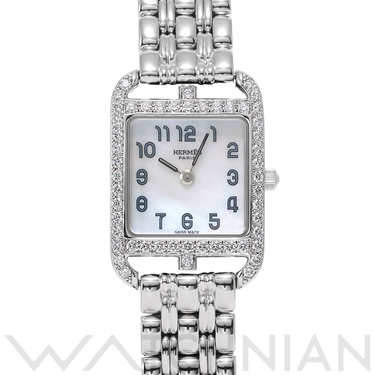 エルメス ケープコッド ミニ CC1.192.213 ホワイトシェル レディース 時計 【中古】【wristwatch】