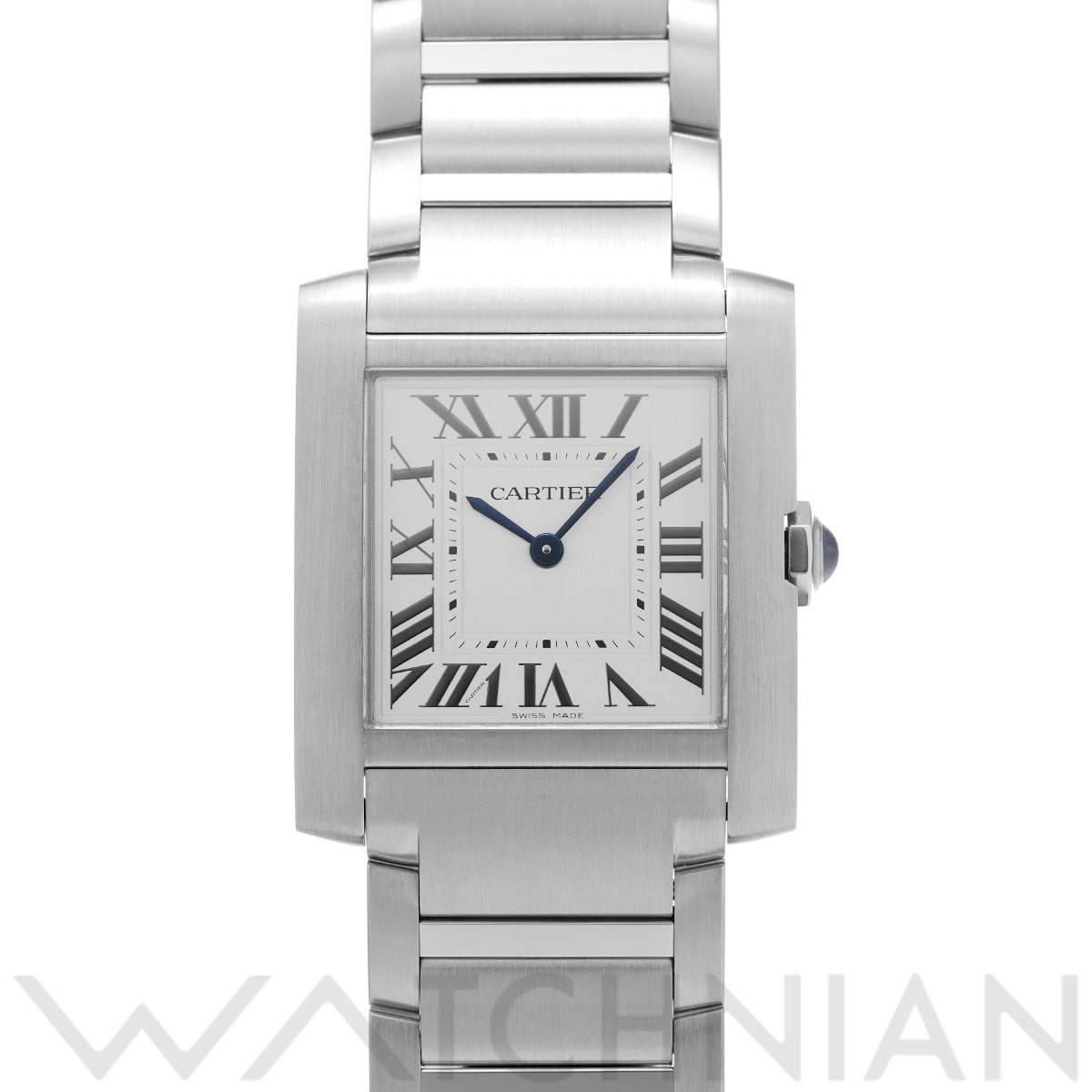 カルティエ タンク フランセーズ MM WSTA0074 シルバー ユニセックス 時計 【中古】【wristwatch】
