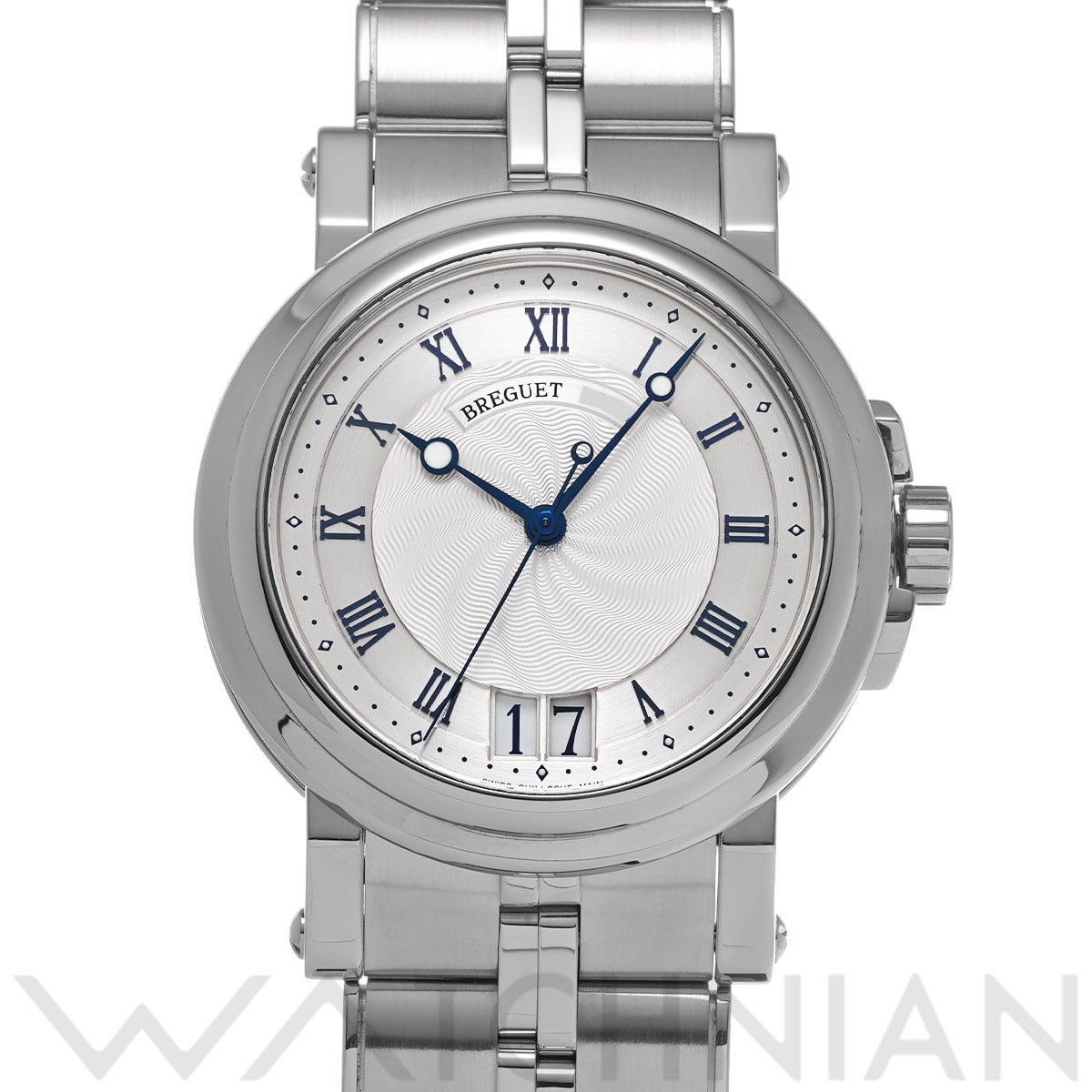 ブレゲ マリーンII ラージデイト 5817ST/12/SV0 シルバー メンズ 時計 【中古】【wristwatch】