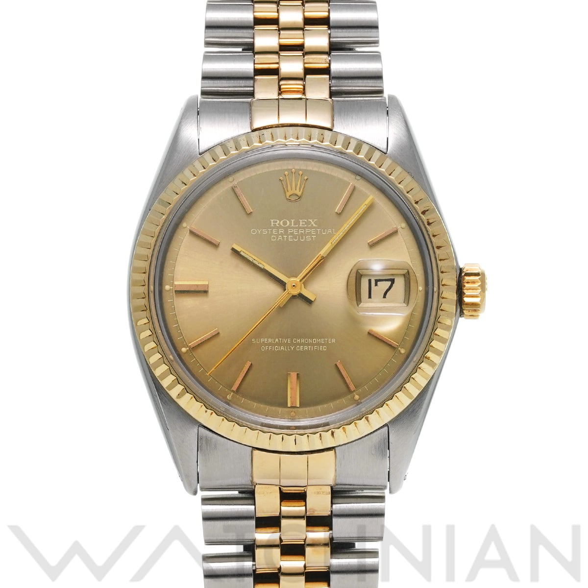 ロレックス デイトジャスト 1601 シャンパンゴースト メンズ 時計 【中古】【wristwatch】