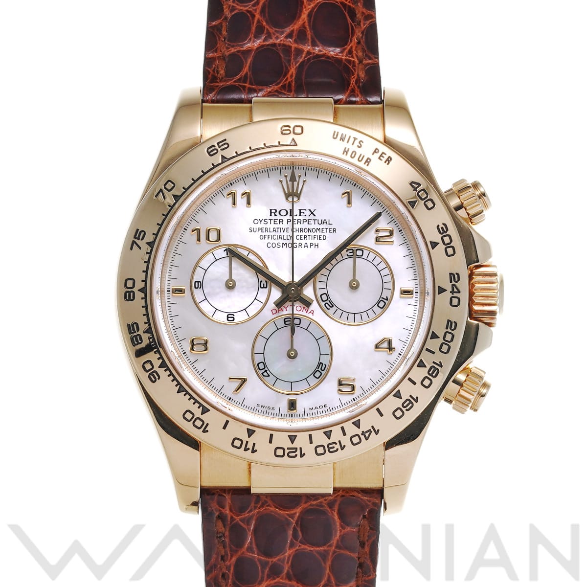 ロレックス コスモグラフ デイトナ 116518NA ホワイトシェル/ダイヤモンド メンズ 時計 【中古】【wristwatch】