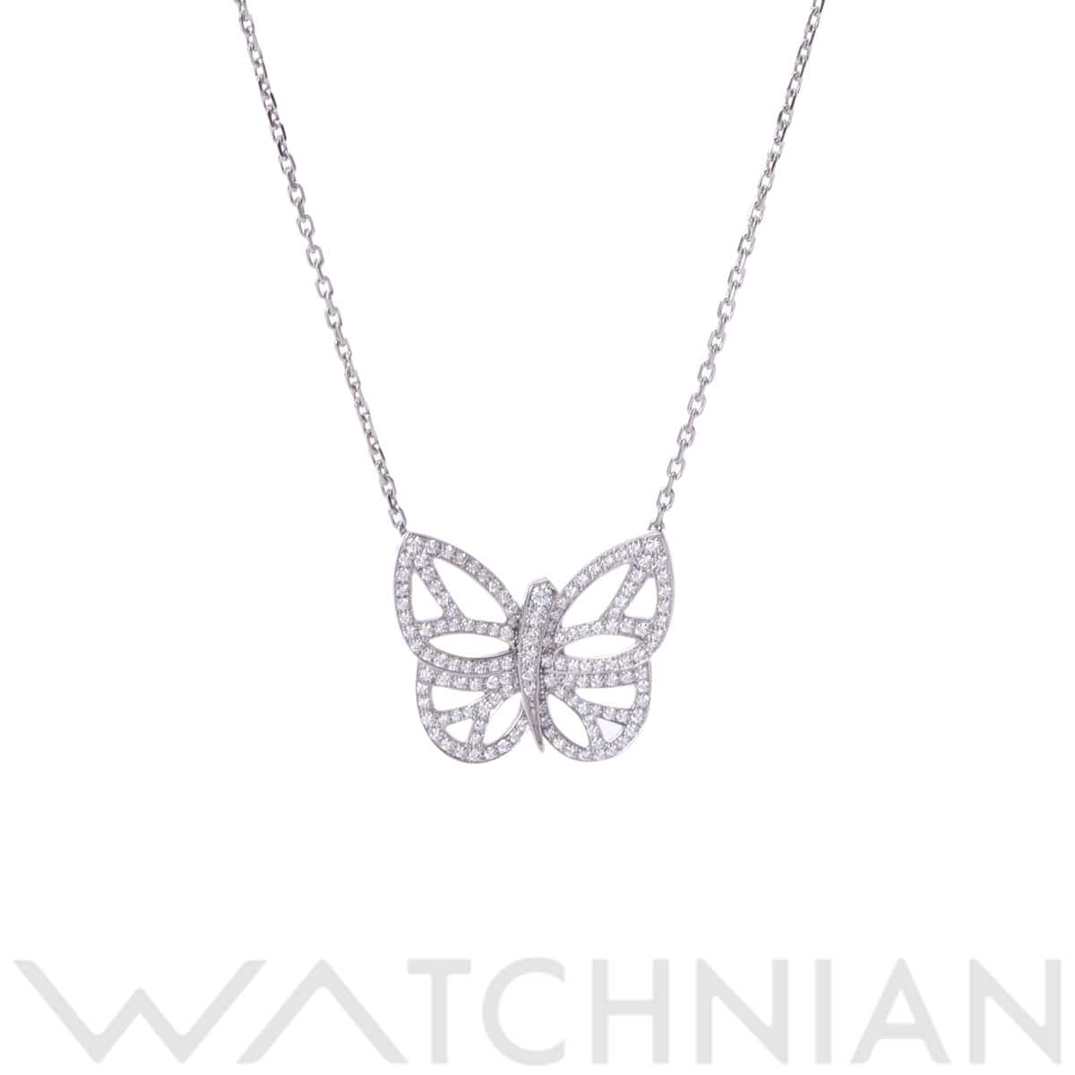 ヴァン クリーフ&アーペル パピヨンネックレス  シルバー K18ホワイトゴールド WG レディース ジュエリー 【中古】【jewelry】
