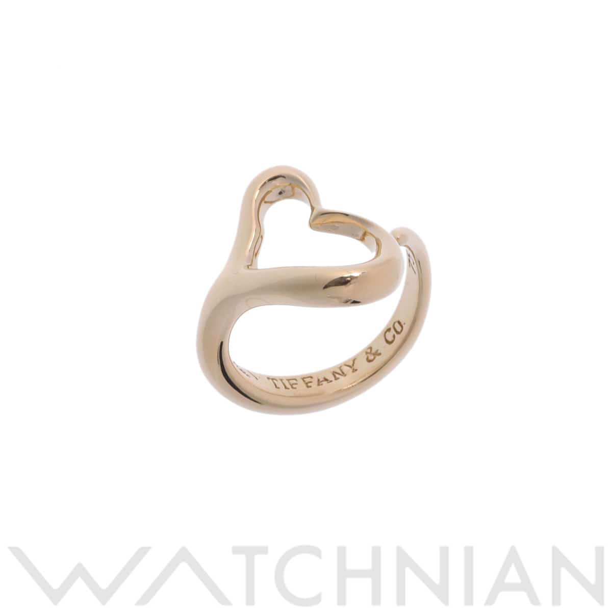 ティファニー オープンハート リング ゴールド K18イエローゴールド YG レディース ジュエリー 【中古】【jewelry】