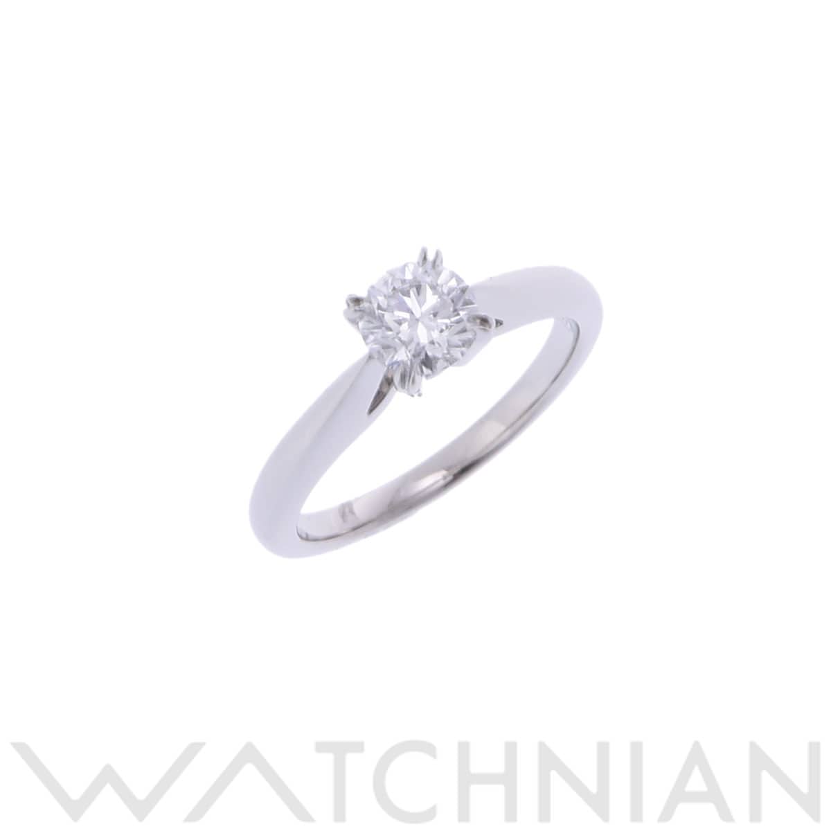 ハリー ウィンストン ラウンドカット ソリティア リング シルバー Pt950プラチナ レディース ジュエリー 【中古】【jewelry】