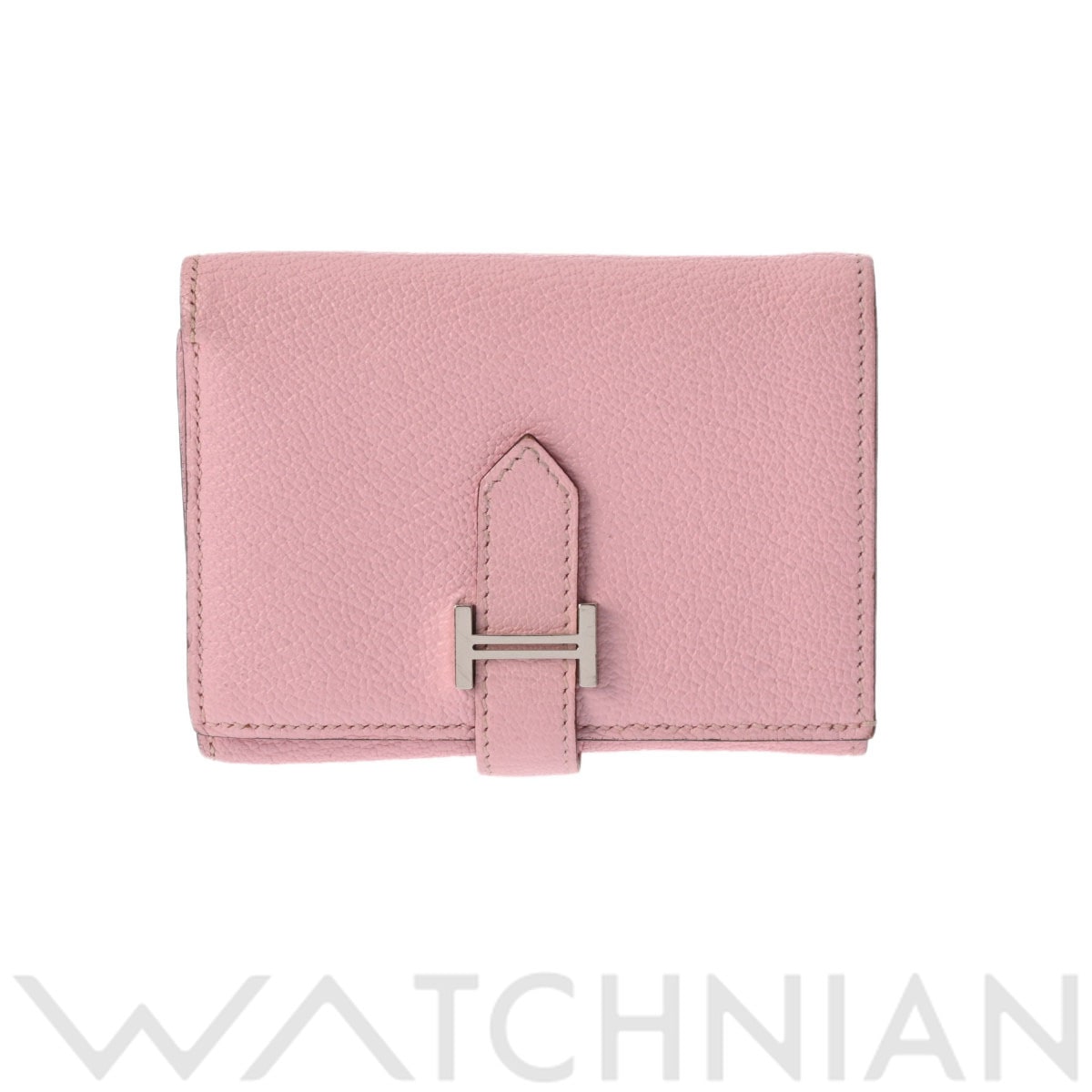 エルメス ベアン コンビネ ローズサクラ シェーブル レディース 財布 【中古】【purse】