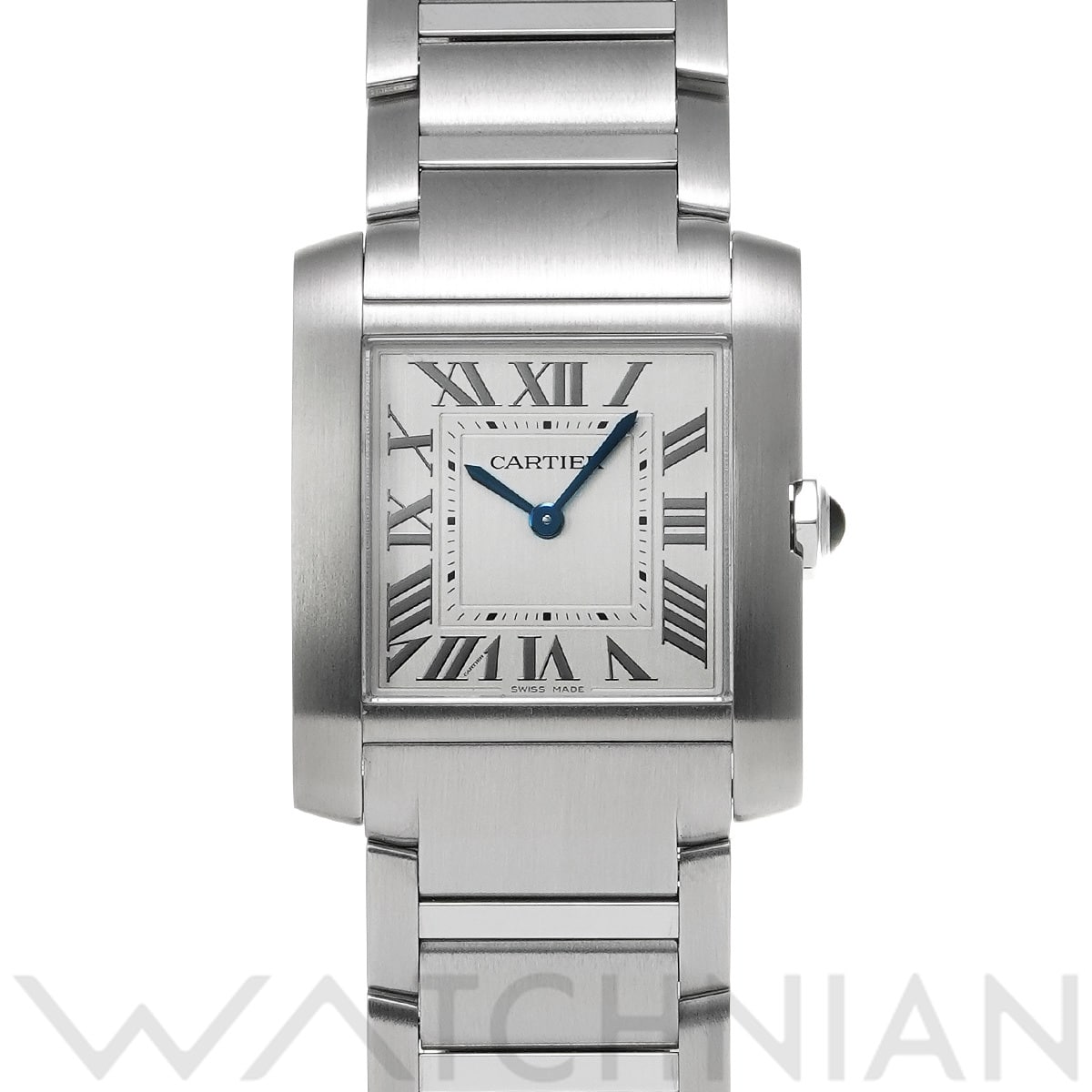 カルティエ タンク フランセーズ MM WSTA0074 シルバー ユニセックス 時計 【中古】【wristwatch】