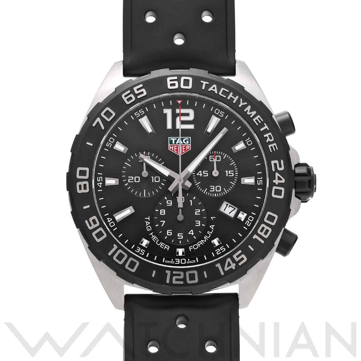タグ ホイヤー フォーミュラ1 クォーツ クロノグラフ CAZ1010.FT8024 ブラック メンズ 時計 【中古】【wristwatch】