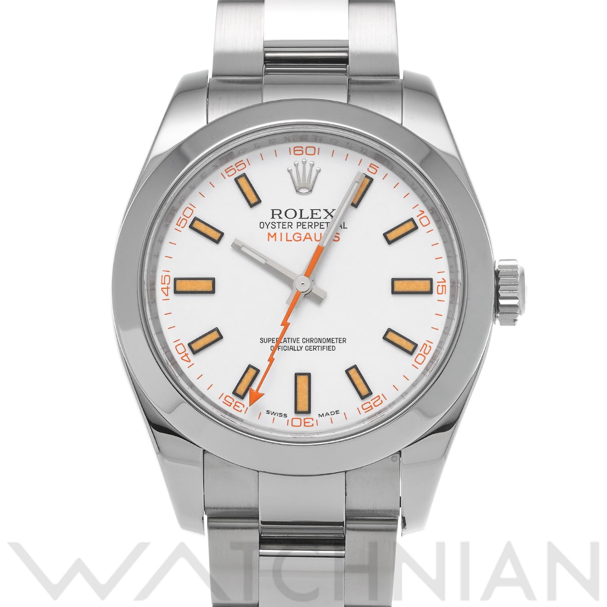 ロレックス ミルガウス 116400 ホワイト メンズ 時計 【中古】【wristwatch】