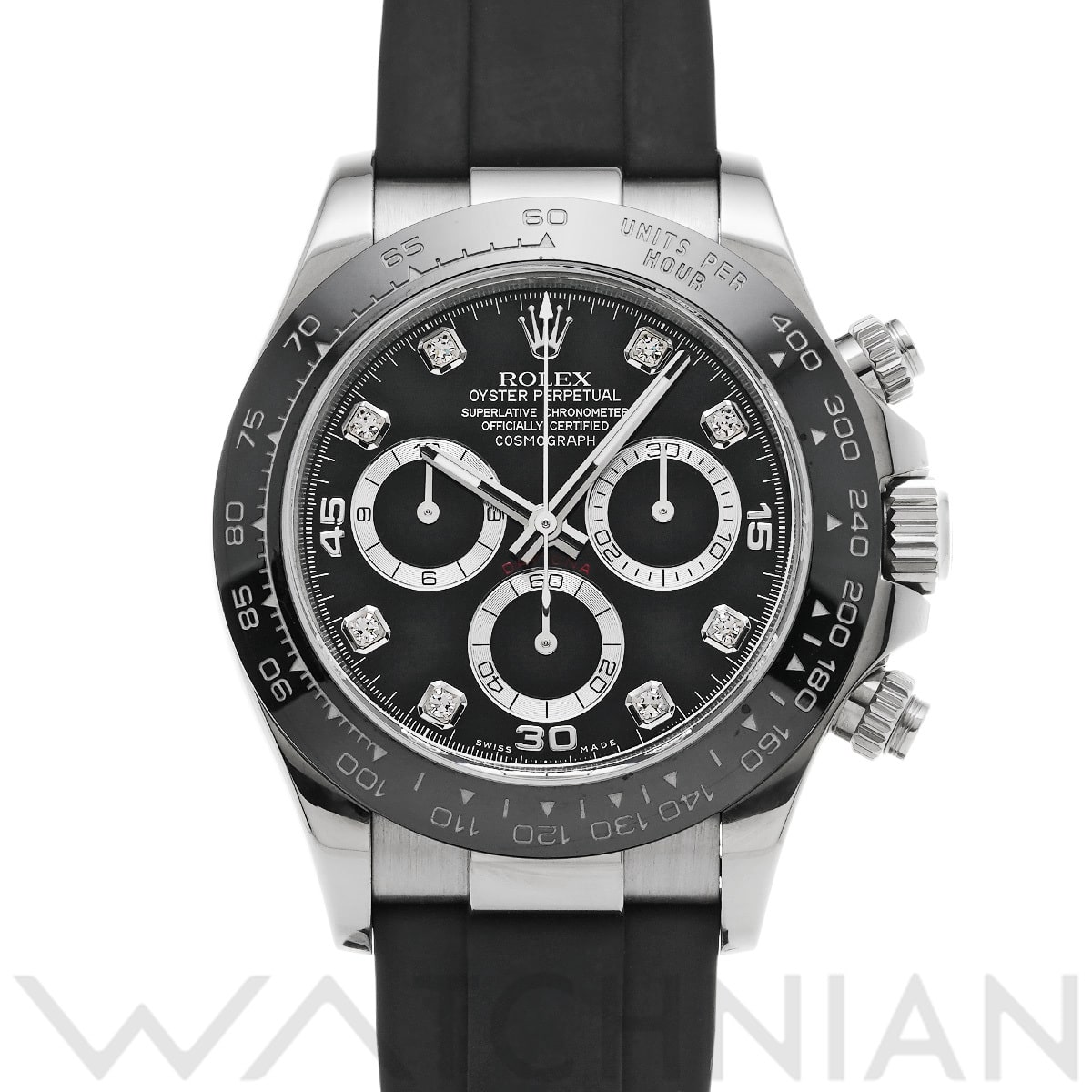 ロレックス コスモグラフ デイトナ 116519LNG ブラック/ダイヤモンド メンズ 時計 【中古】【wristwatch】