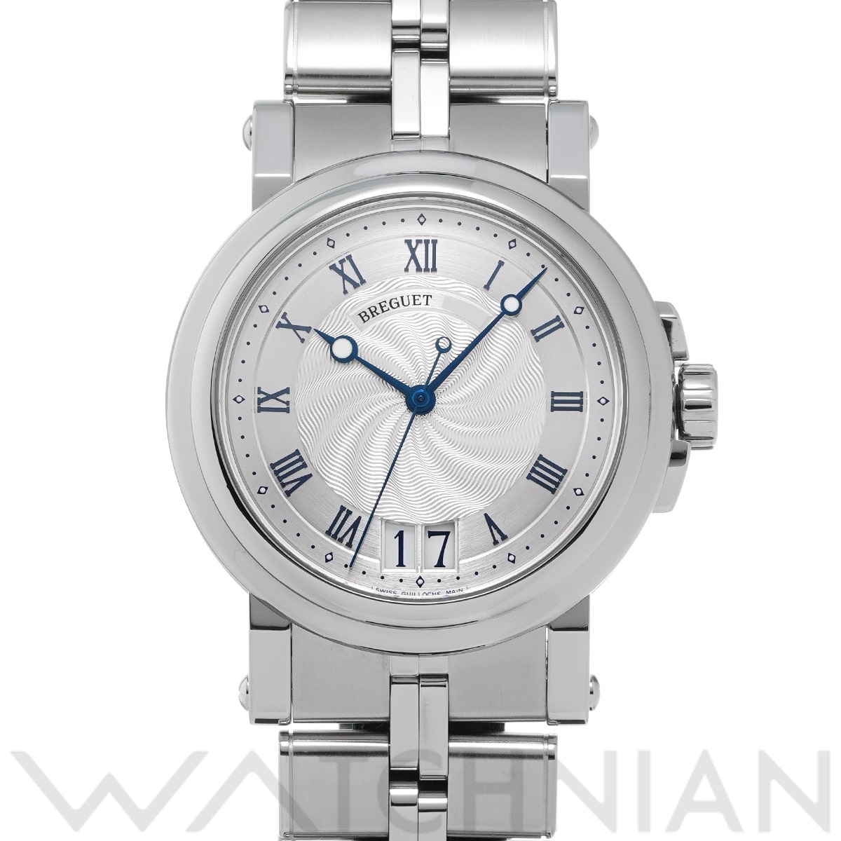 ブレゲ マリーンII ラージデイト 5817ST/12/SV0 シルバー メンズ 時計 【中古】【wristwatch】