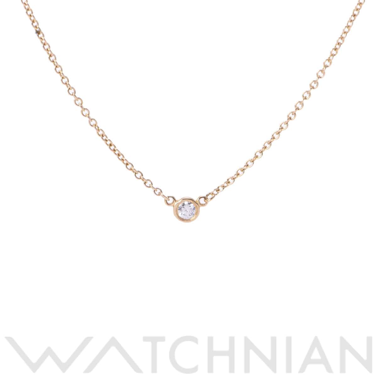 ティファニー バイザヤード ネックレス 1PD ゴールド K18イエローゴールド YG レディース ジュエリー 【中古】【jewelry】