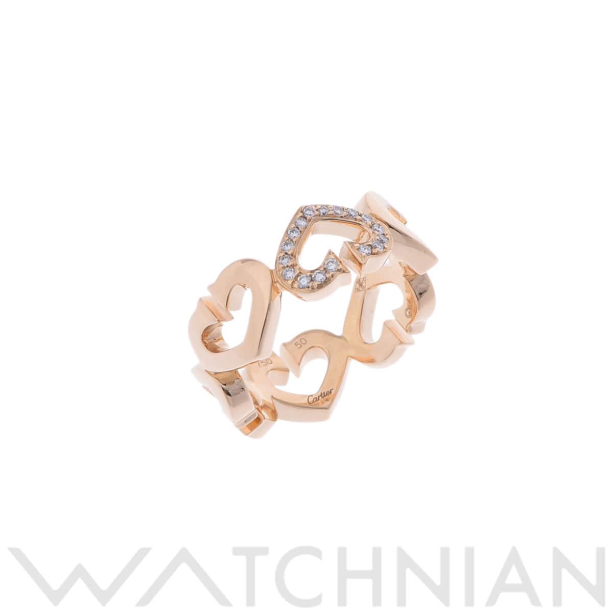 カルティエ Cハートリング #50 ゴールド K18イエローゴールド YG レディース ジュエリー 【中古】【jewelry】