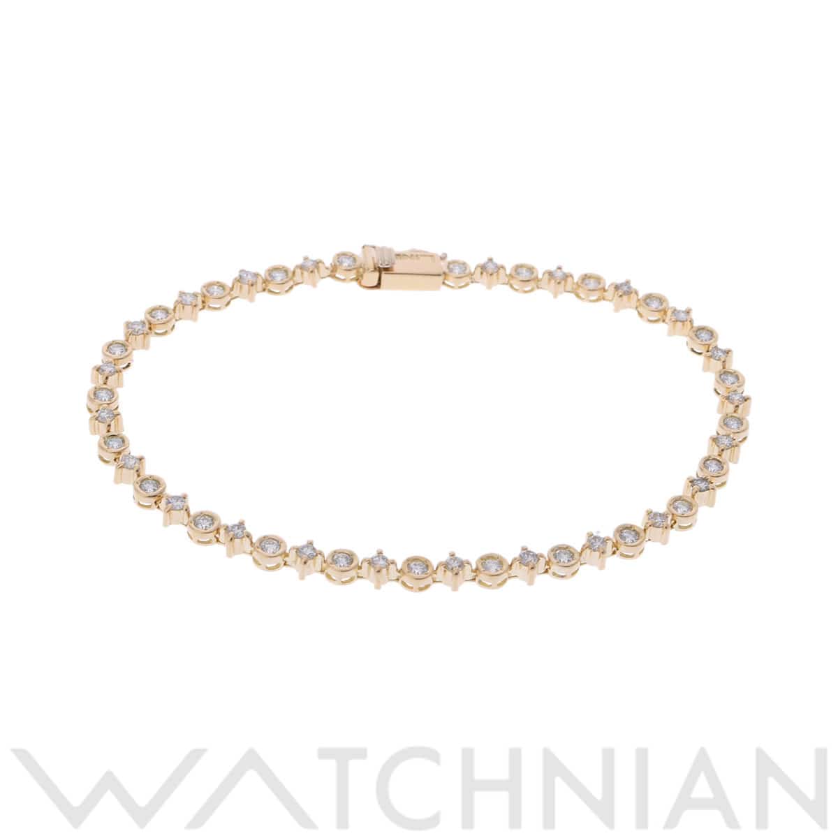 デビアス LINE K18イエローゴールド YG レディース ジュエリー 【中古】【jewelry】