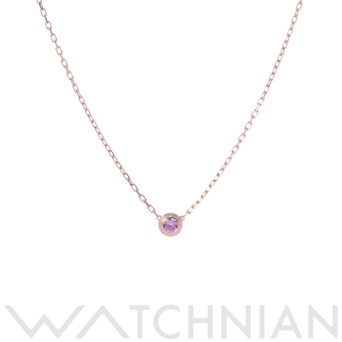 カルティエ サフィールレジェネックレス ゴールド CRB7218400 K18ピンクゴールド PG レディース ジュエリー 【中古】【jewelry】