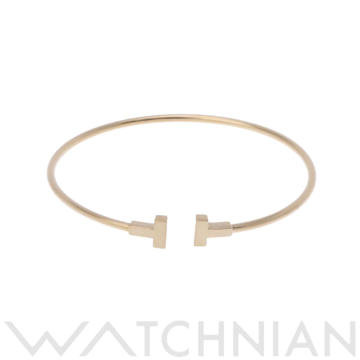 ティファニー Tワイヤー バングル ゴールド K18イエローゴールド YG レディース ジュエリー 【中古】【jewelry】