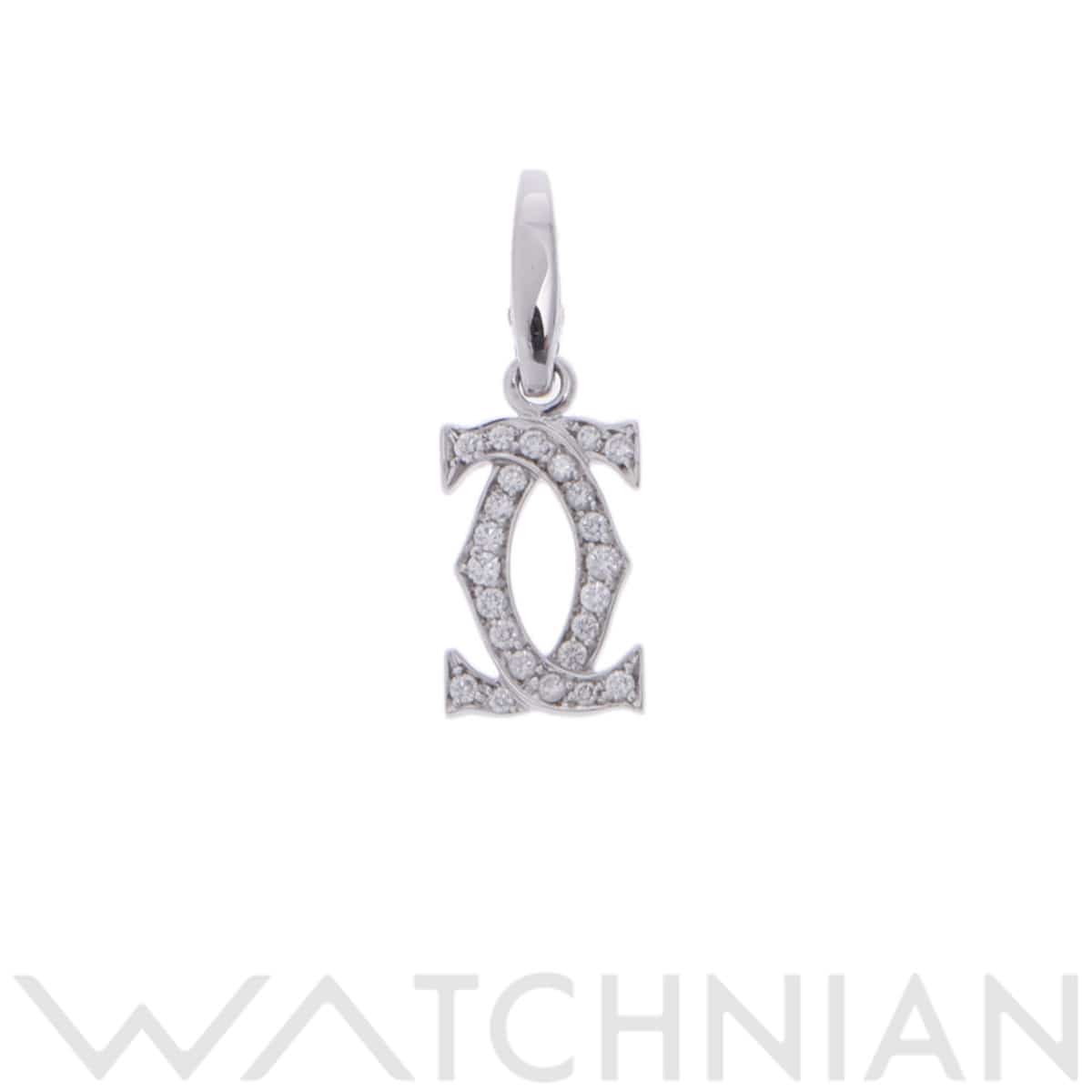 カルティエ 2Cチャーム K18ホワイトゴールド WG レディース ジュエリー 【中古】【jewelry】