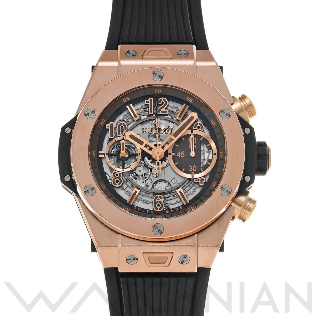 ウブロ ビッグバン ウニコ キングゴールド  411.OX.3180.LR スケルトン メンズ 時計 【中古】【wristwatch】