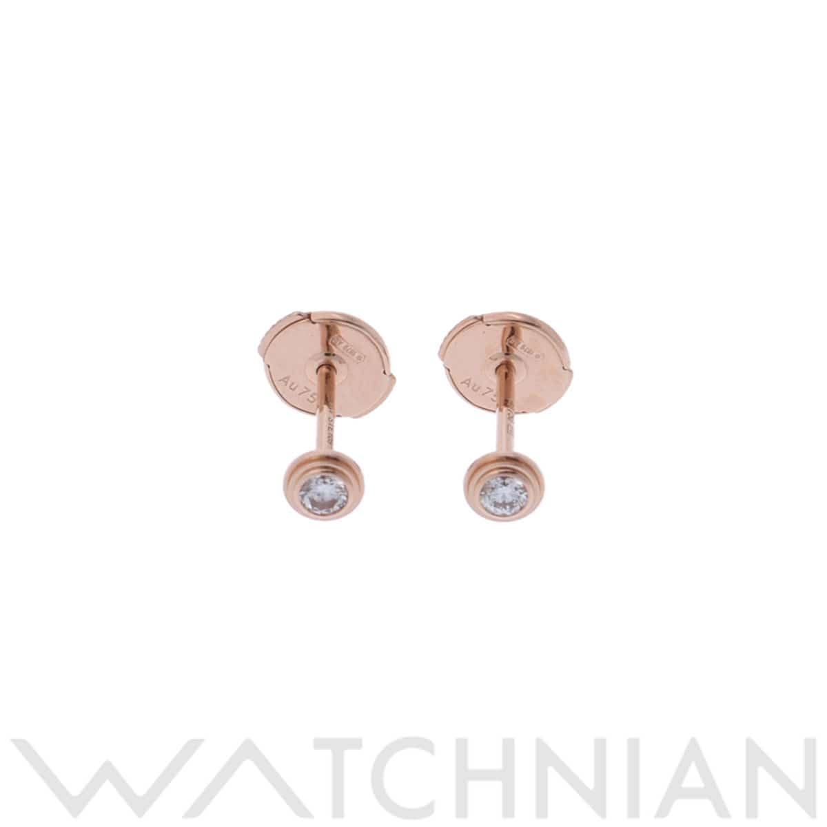 カルティエ ダムールピアス XS ゴールド K18ピンクゴールド PG レディース ジュエリー 【中古】【jewelry】