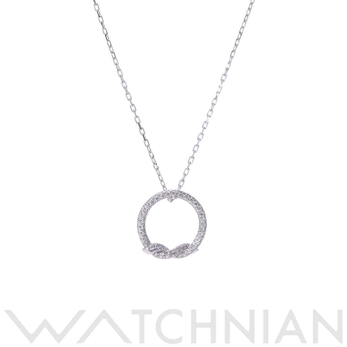 カルティエ アントルラセ ネックレス シルバー K18ホワイトゴールド WG レディース ジュエリー 【中古】【jewelry】