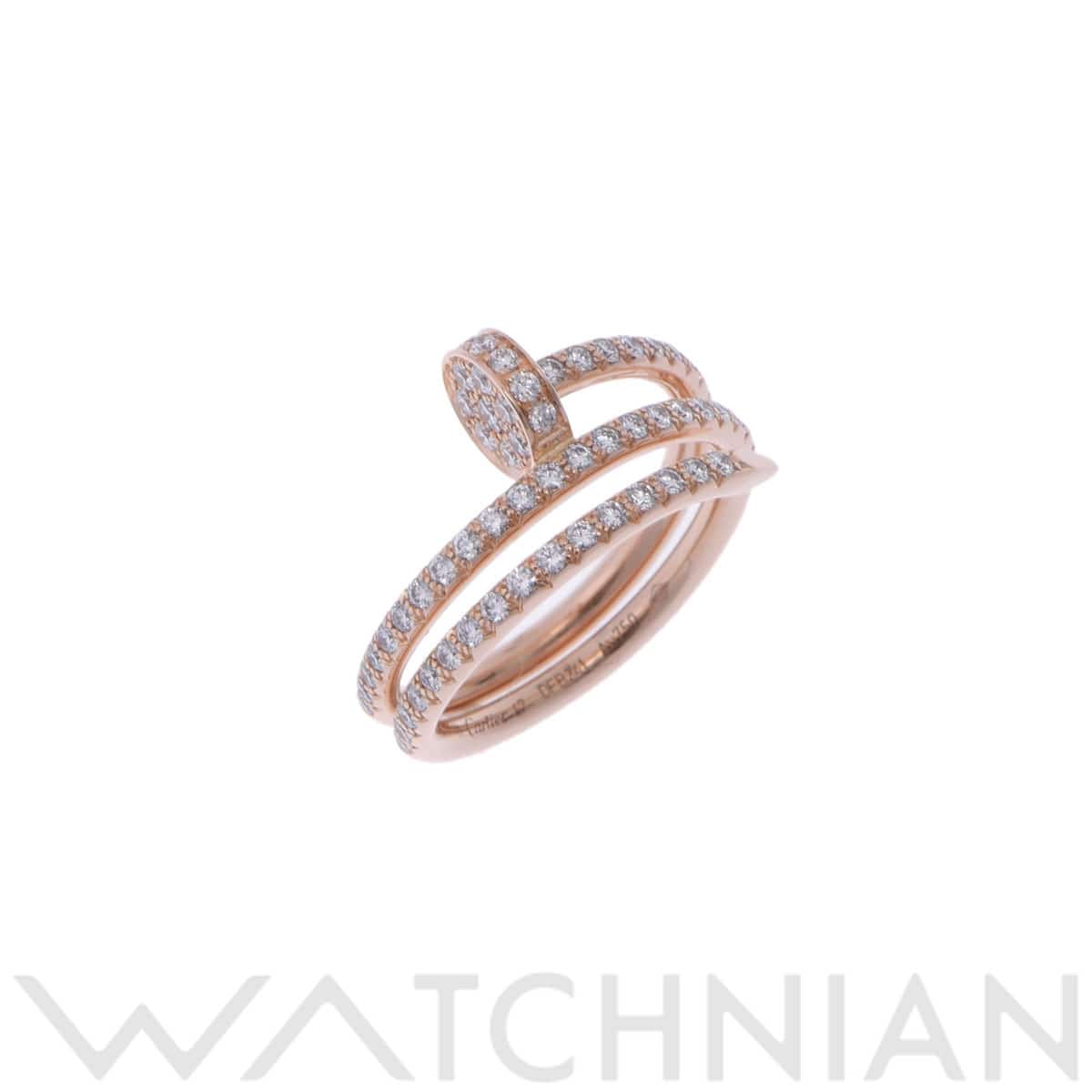 カルティエ ジュストアンクル リング 2ロウ #47 ゴールド K18ピンクゴールド PG レディース ジュエリー 【中古】【jewelry】