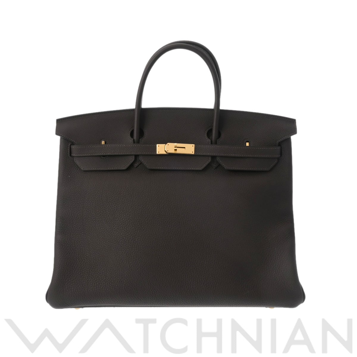 エルメス バーキン 40 エベンヌ/ゴールド金具 トゴ ユニセックス バッグ 【中古】【bag】