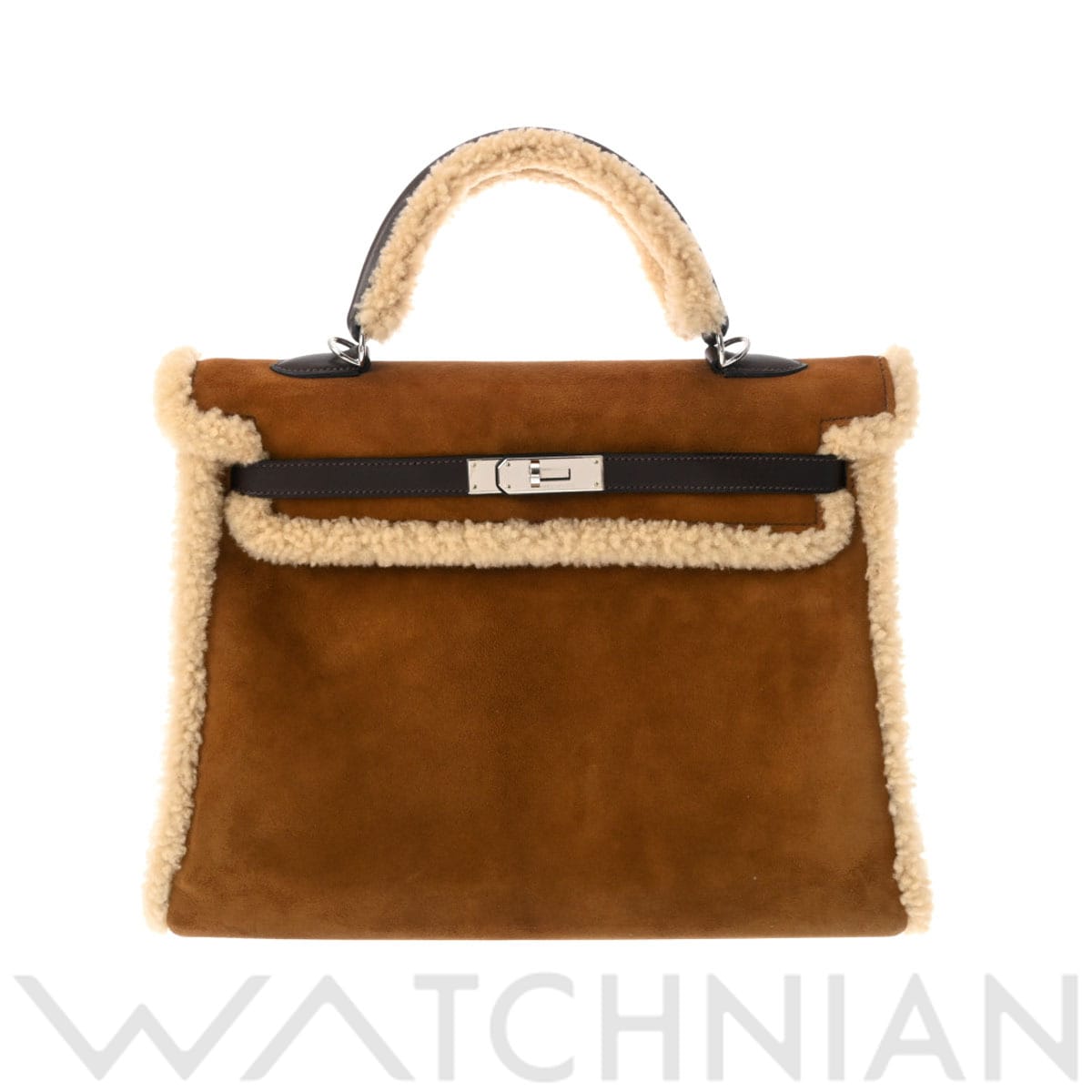 エルメス ケリー 35 マロン ドブリス/ムートン レディース バッグ 【中古】【bag】