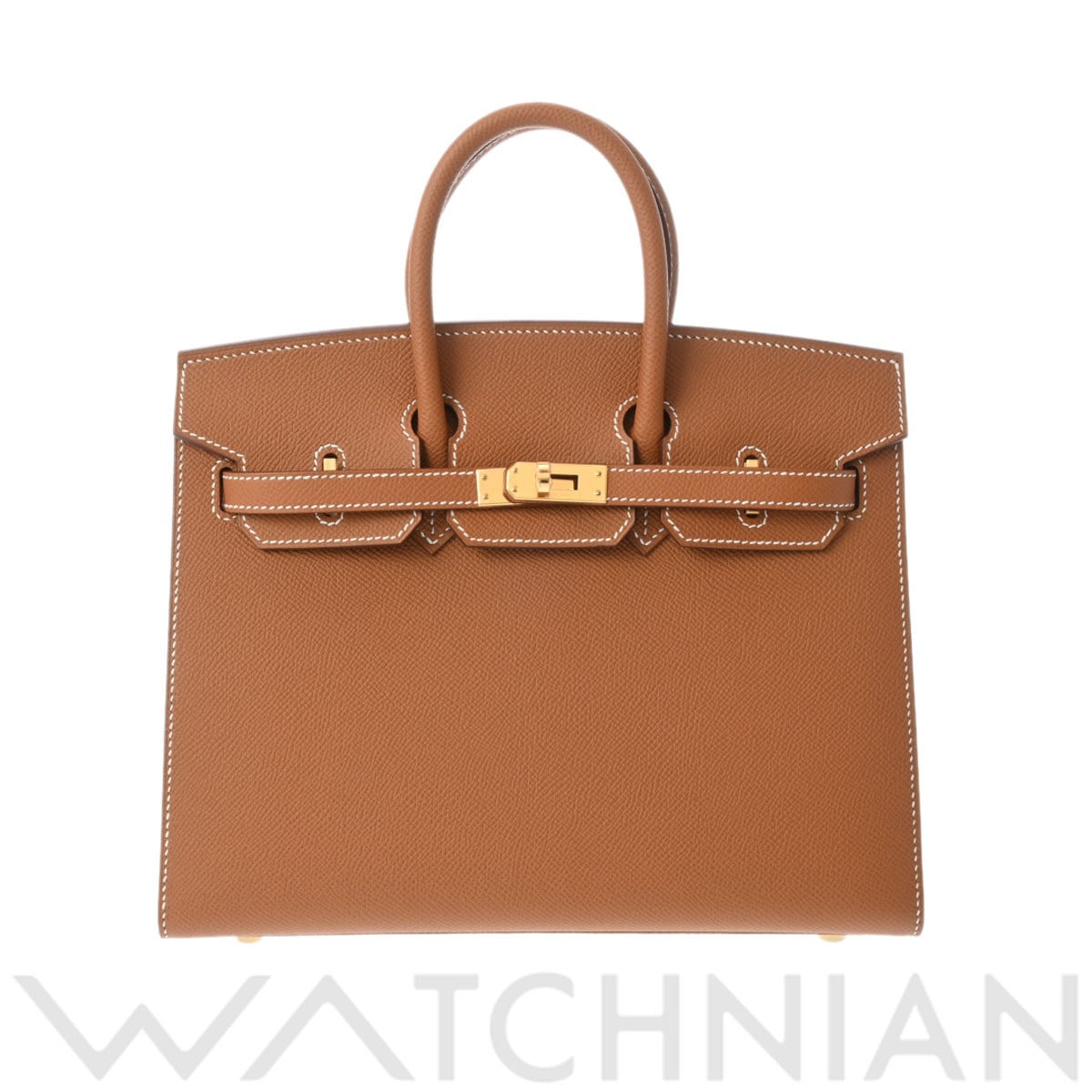 エルメス バーキン 25 セリエ ゴールド/ゴールド金具 ヴォーエプソン レディース バッグ 【未使用】【bag】