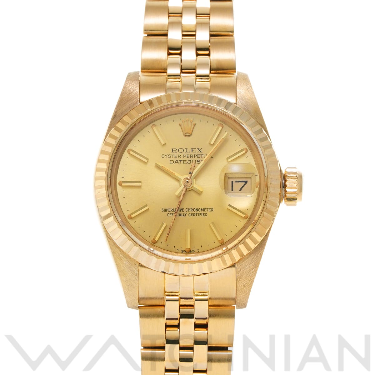 ロレックス デイトジャスト 6917 シャンパン レディース 時計 【中古】【wristwatch】