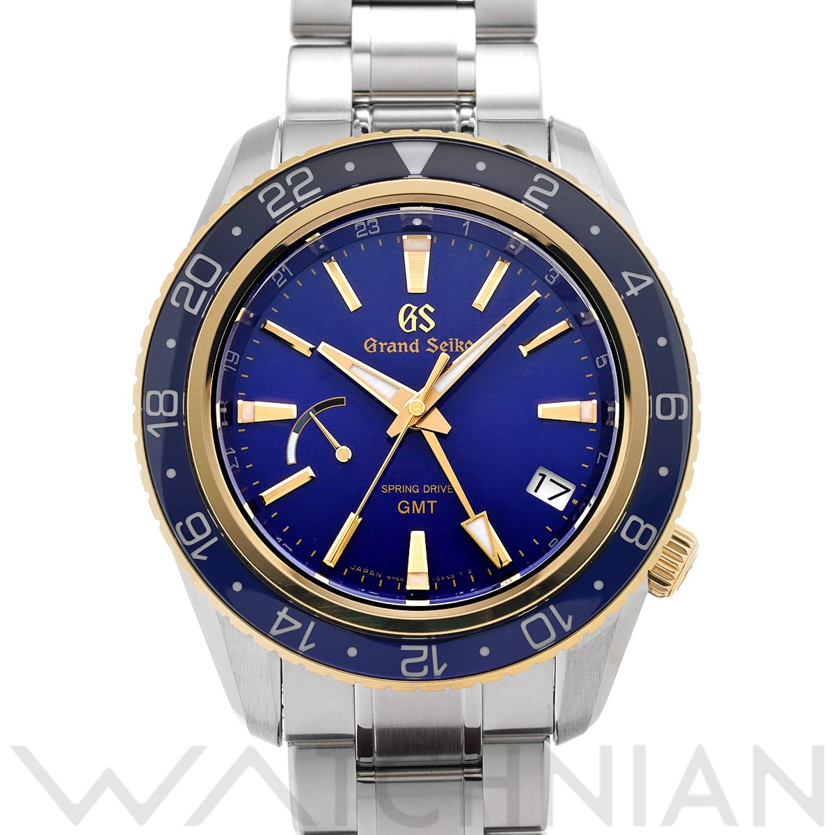 グランドセイコー スポーツコレクション スプリングドライブ GMT SBGE248 ブルー メンズ 時計 【中古】【wristwatch】