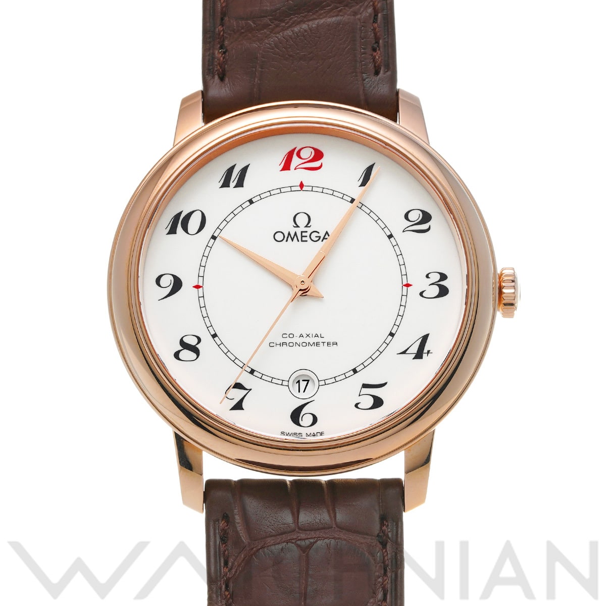 オメガ デ・ヴィル プレステージ 424.53.40.20.04.004 ホワイト メンズ 時計 【中古】【wristwatch】