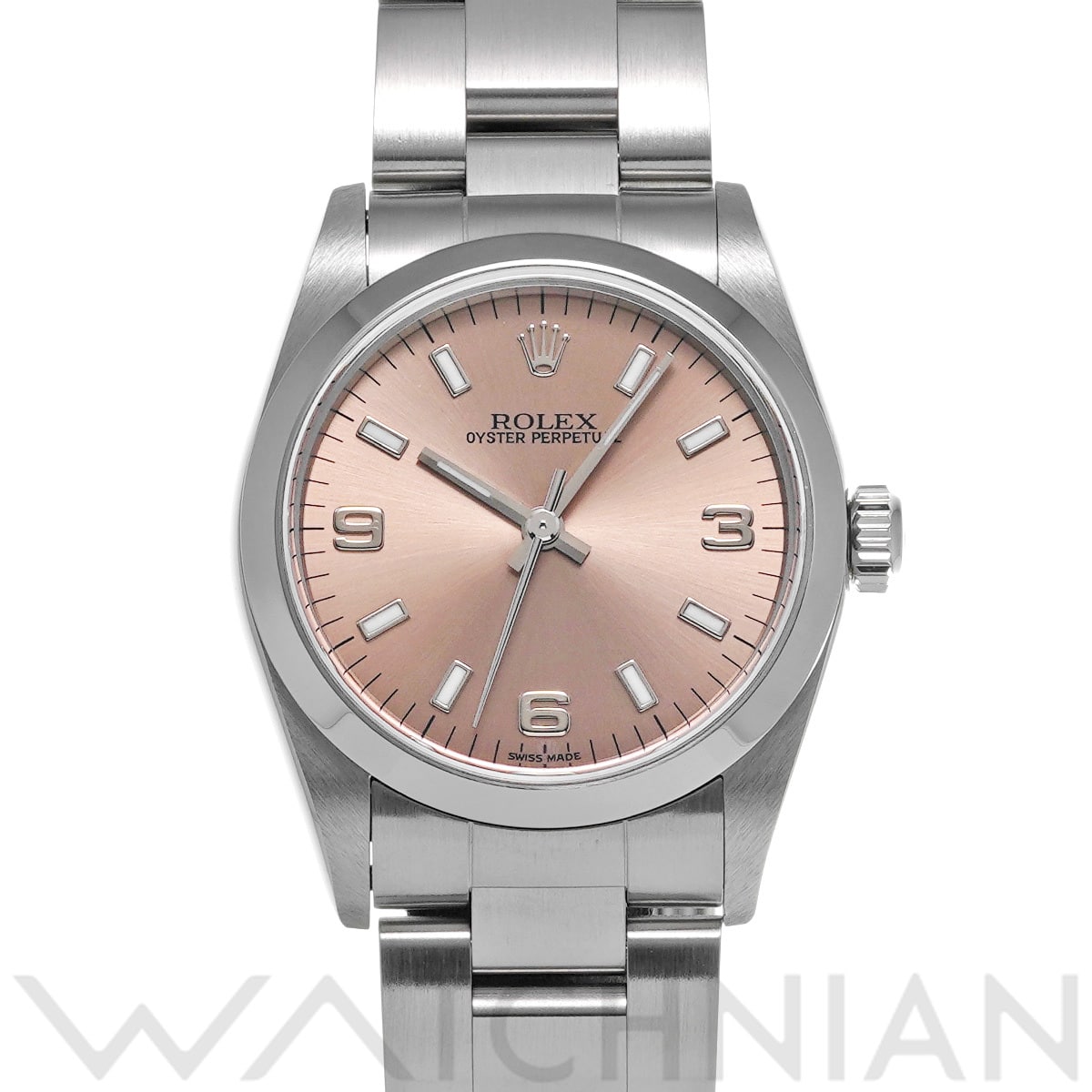 ロレックス オイスターパーペチュアル 77080 ピンク ユニセックス 時計 【中古】【wristwatch】
