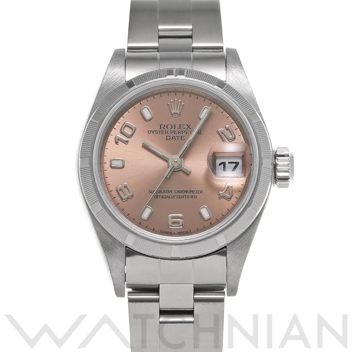 ロレックス オイスターパーペチュアル デイト 79190 ピンク レディース 時計 【中古】【wristwatch】
