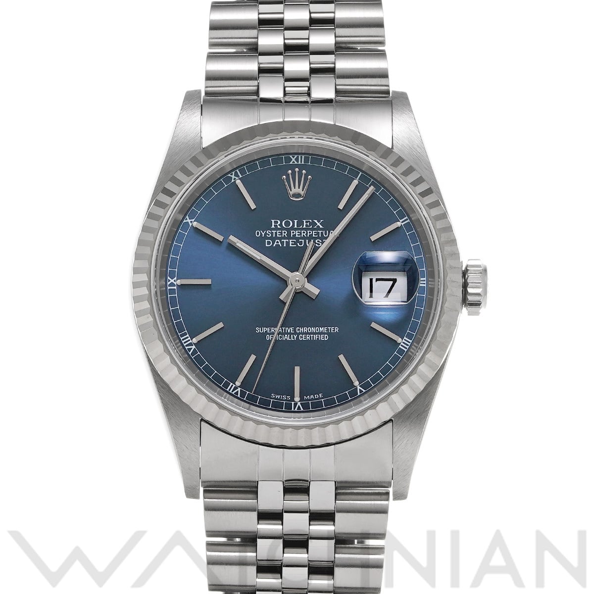ロレックス デイトジャスト 16234 ブルー メンズ 時計 【中古】【wristwatch】