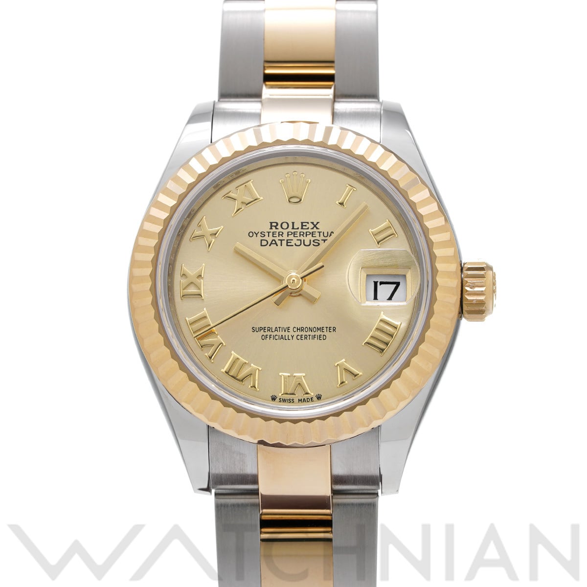 ロレックス レディ デイトジャスト 28 279173 シャンパン レディース 時計 【中古】【wristwatch】