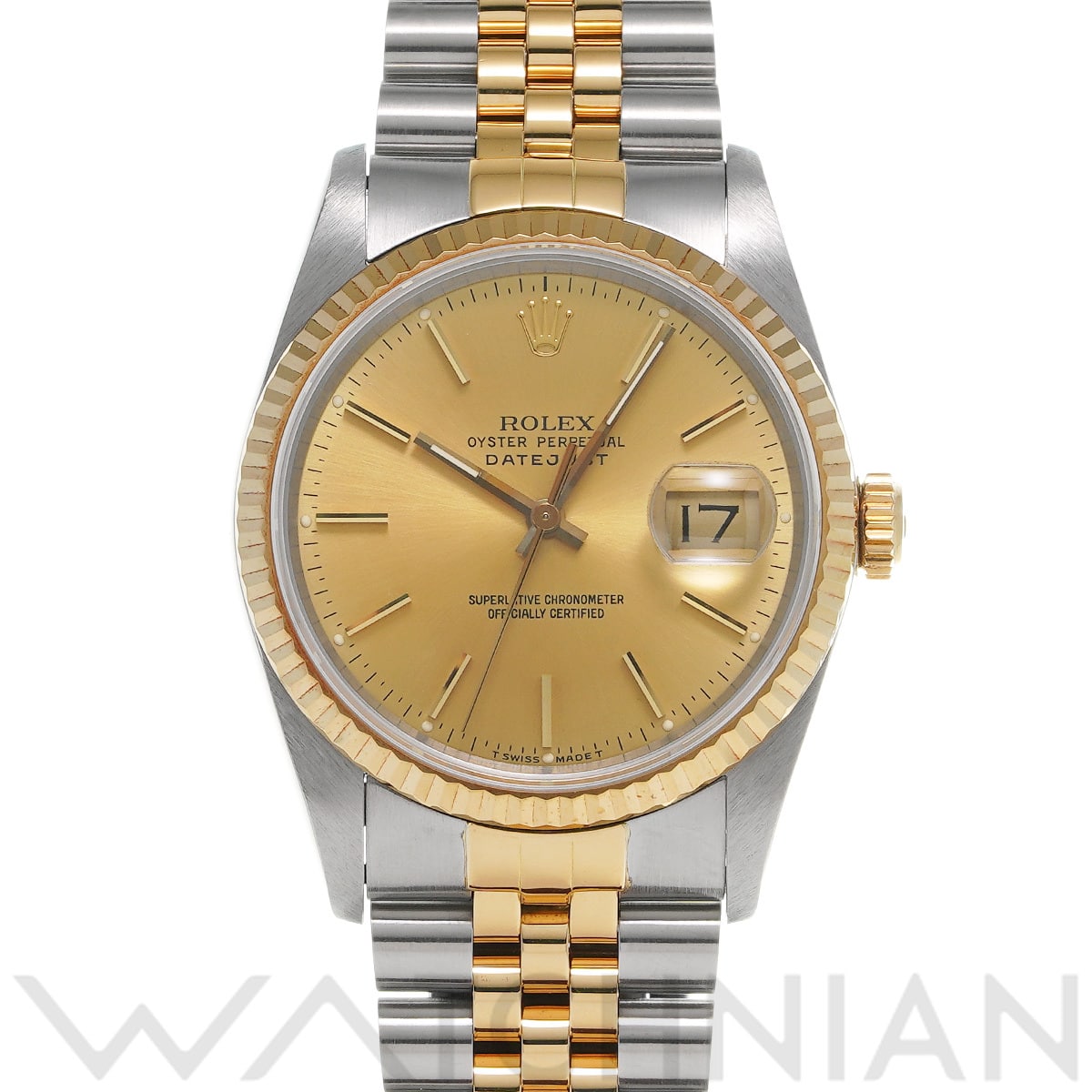 ロレックス デイトジャスト 16233 シャンパン メンズ 時計 【中古】【wristwatch】
