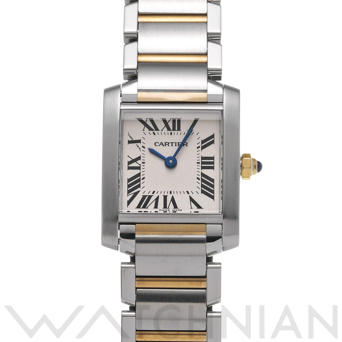 カルティエ タンク フランセーズ SM W51007Q4 シルバー レディース 時計 【中古】【wristwatch】