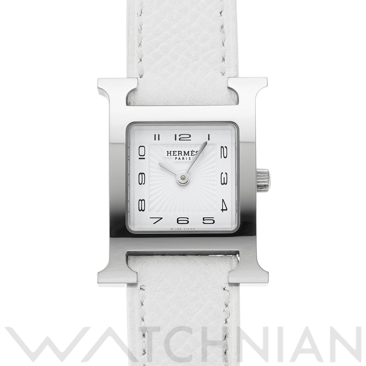 エルメス Hウォッチ HH1.210 ホワイト レディース 時計 【中古】【wristwatch】