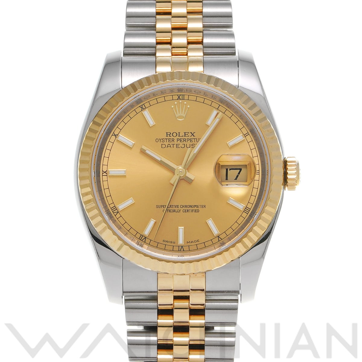 ロレックス デイトジャスト 36 116233 シャンパン メンズ 時計 【中古】【wristwatch】