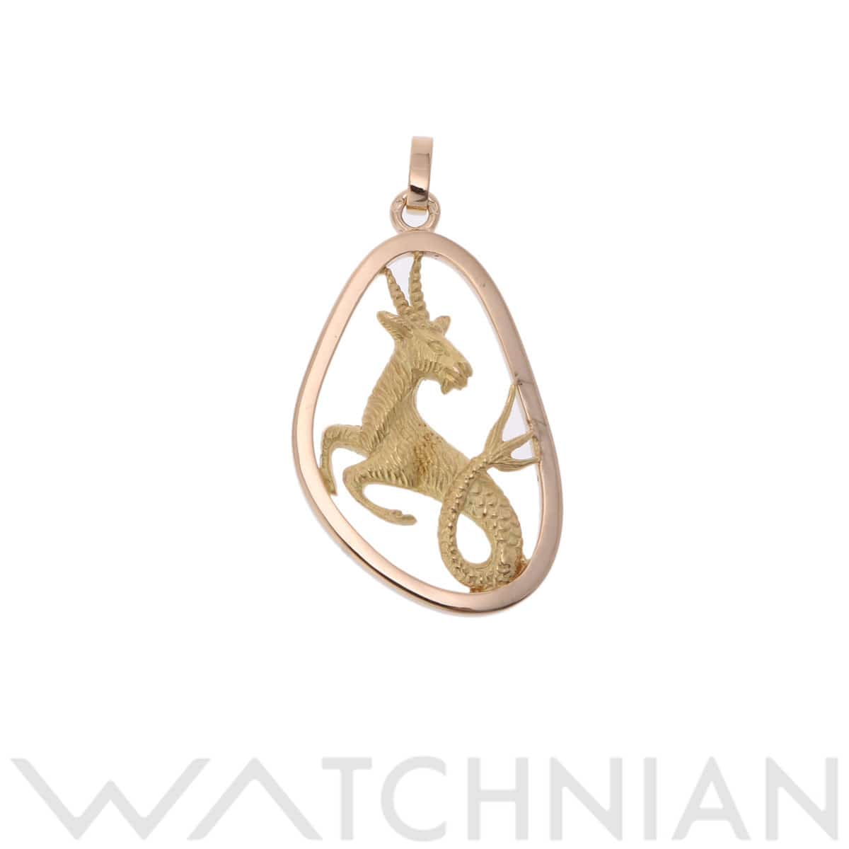 ブシュロン 星座 ペンダントトップ 山羊座 K18イエローゴールド YG レディース ジュエリー 【中古】【jewelry】