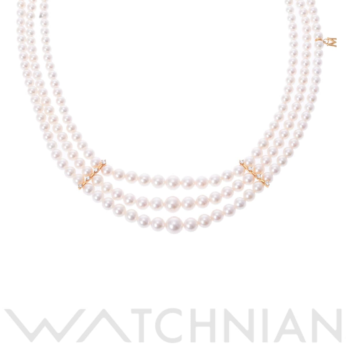 ミキモト パールネックレス ゴールド K18イエローゴールド YG レディース ジュエリー 【中古】【jewelry】
