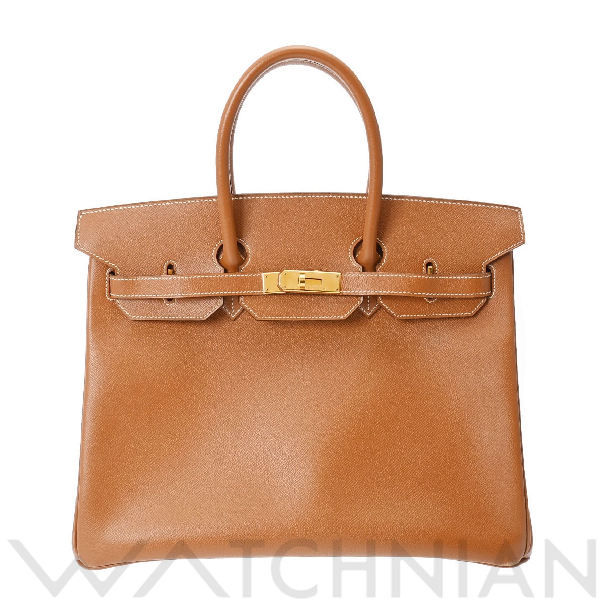 エルメス バーキン 35 ゴールド/ゴールド金具 クシュベル ユニセックス バッグ 【中古】【bag】