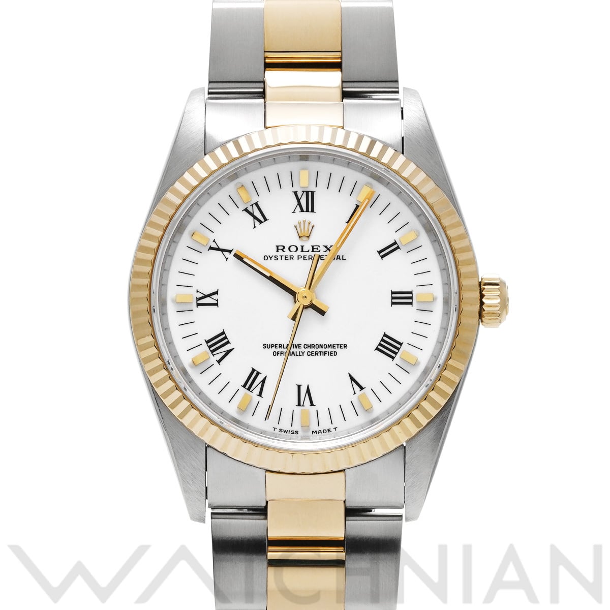 ロレックス オイスターパーペチュアル 14233 ホワイト メンズ 時計 【中古】【wristwatch】