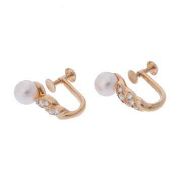 ニナリッチ パールイヤリング ゴールド K18イエローゴールド YG レディース ジュエリー 【中古】【jewelry】