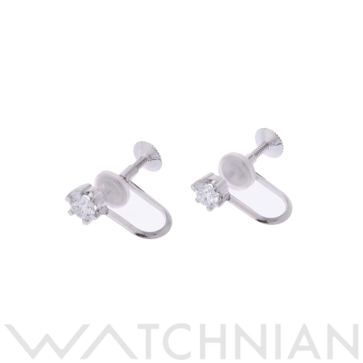 タサキ ダイヤイヤリング シルバー Pt900プラチナ レディース ジュエリー 【中古】【jewelry】
