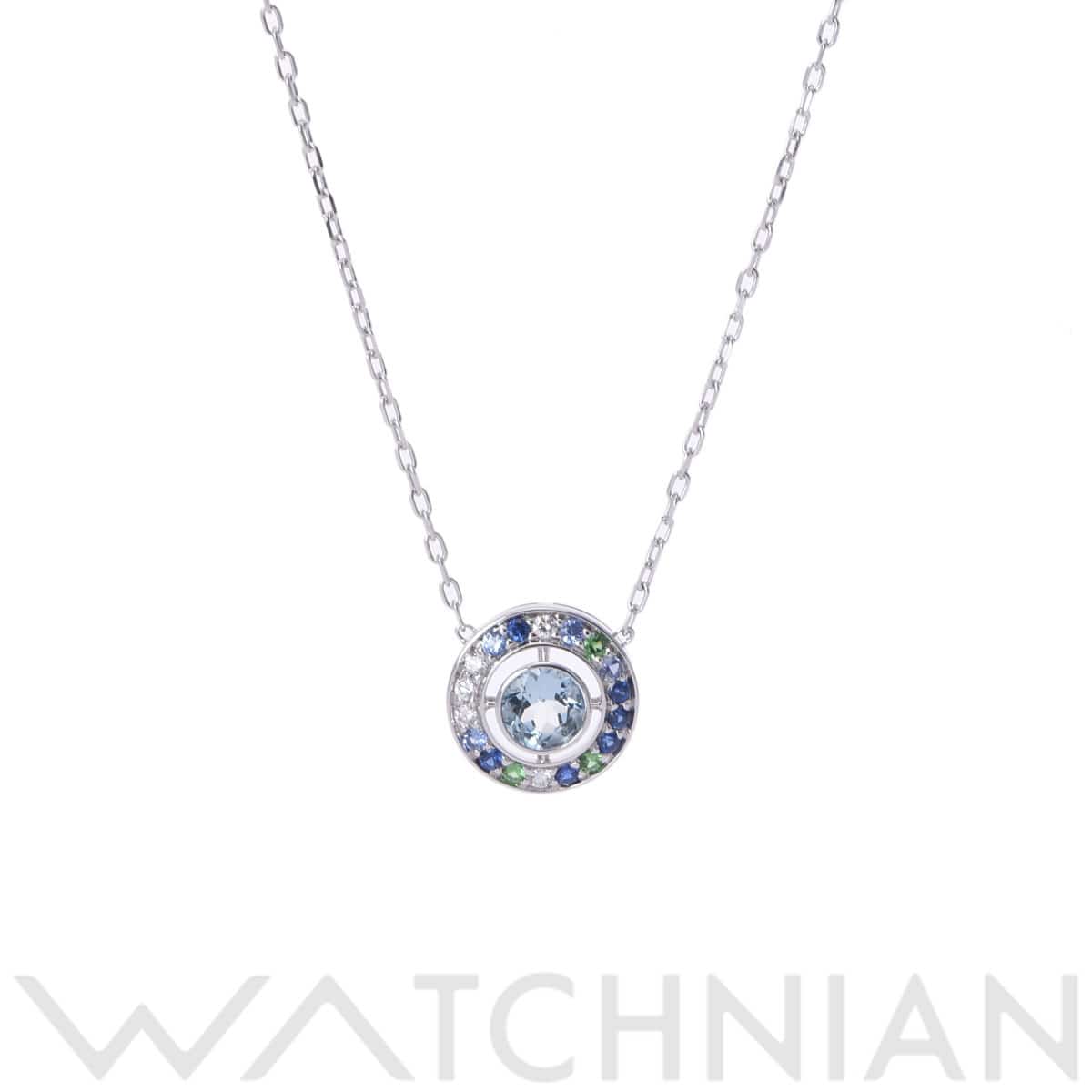 ブシュロン アバ ペンダント ネックレス シルバー K18ホワイトゴールド WG レディース ジュエリー 【中古】【jewelry】