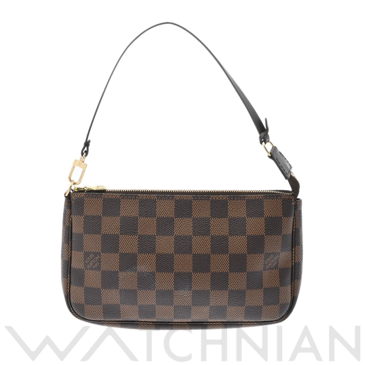 ルイ ヴィトン ダミエ ポシェットアクセソワール ブラウン N51985 ダミエキャンバス レディース 【中古】【bag】