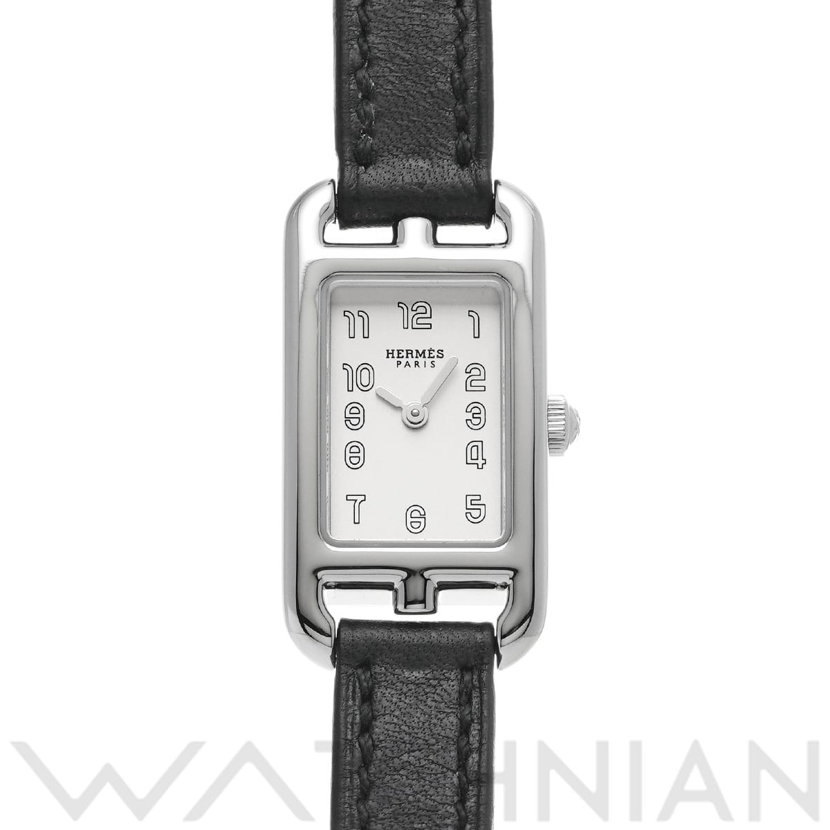 エルメス ナンタケット NA2.110 シルバー レディース 時計 【中古】【wristwatch】